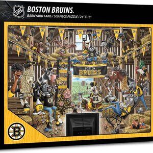 NEW YouTheFan NHL Boston Bruins 500pc Barnyard Fans Puzzle